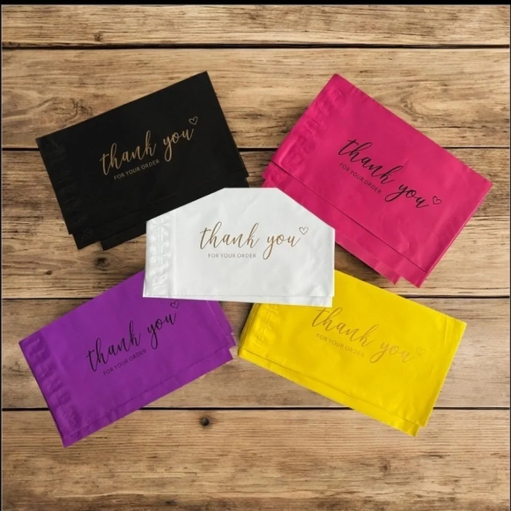 (10) 6x9 Assorted Thank You for your Order Poly Mailers (Pack #7)